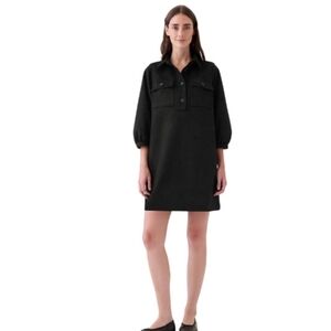 GAP Black Vegan Suede Shift Dress Sz Medium